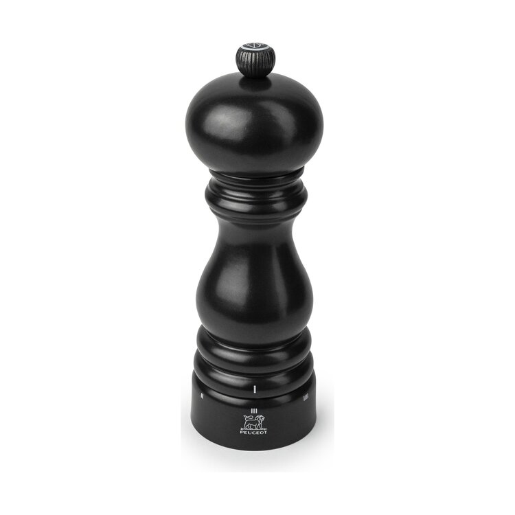 Peugeot Peugeot Paris zoutmolen 18 cm, satijnzwart, u'Select, zirlion maalwerk