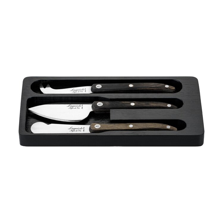 Laguiole Style de Vie Laguiole Style de Vie Innovation Line Kaasmessenset 3-delig grijs