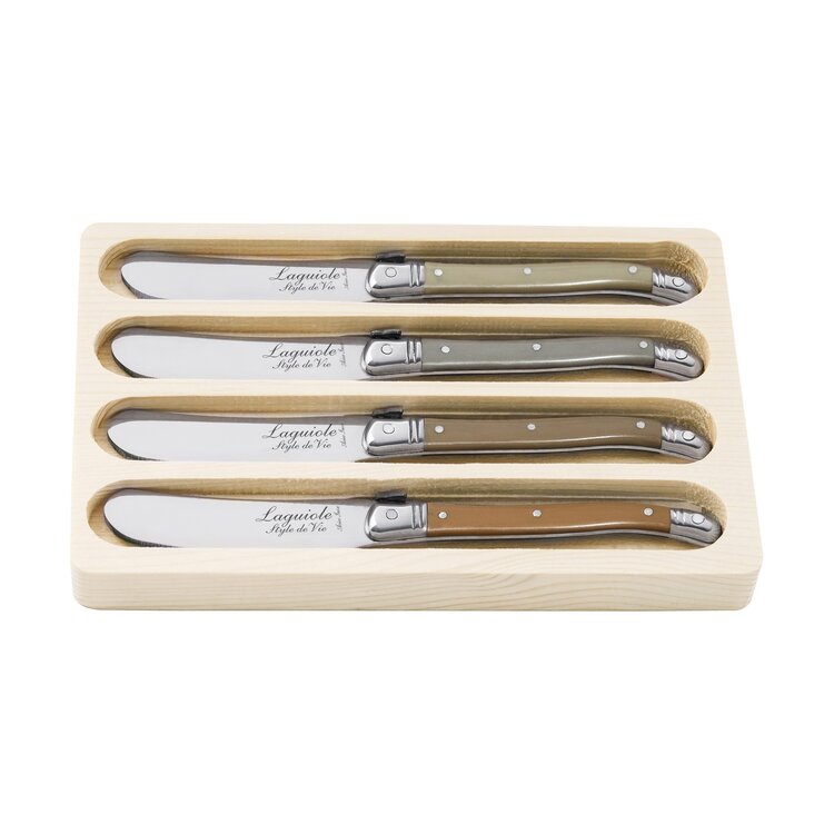 Laguiole Style de Vie Laguiole Style de Vie Premium Line botermessenset 4-delig tresure