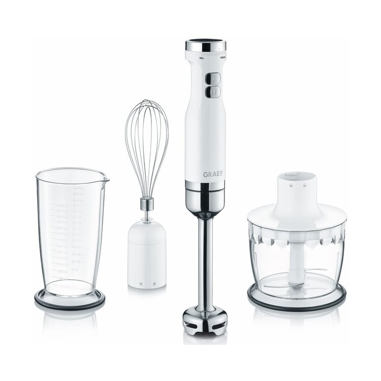 Graef Graef staafmixerset wit, met turbostand