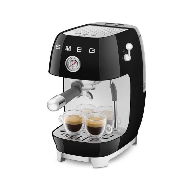 SMEG SMEG Espressomachine zwart, ECF03BLEU