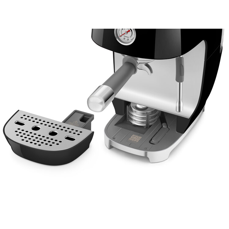 SMEG SMEG Espressomachine zwart, ECF03BLEU