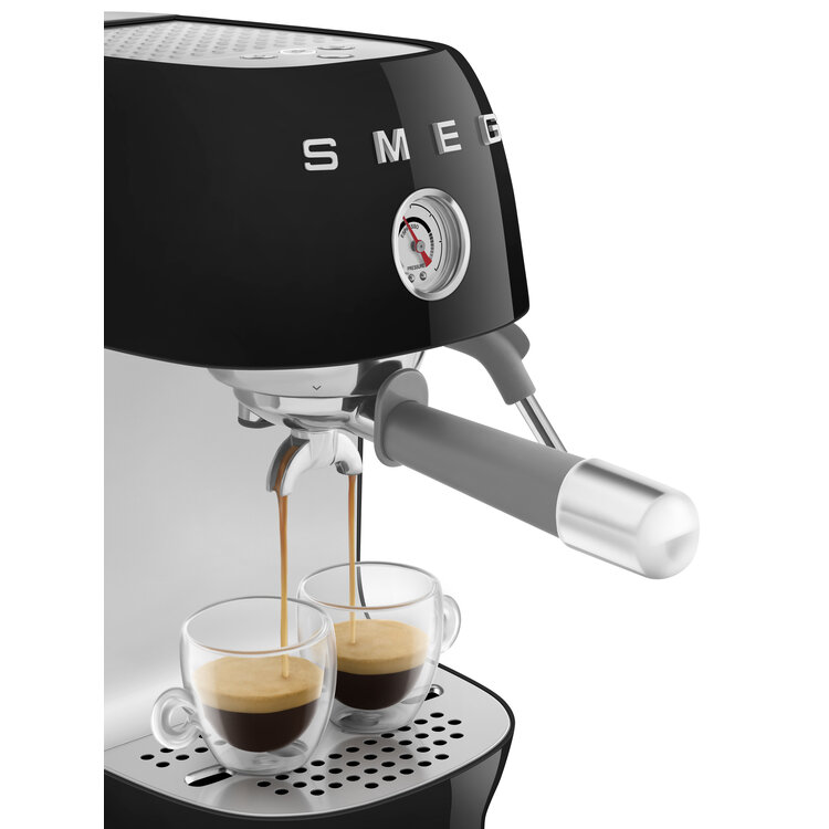 SMEG SMEG Espressomachine zwart, ECF03BLEU