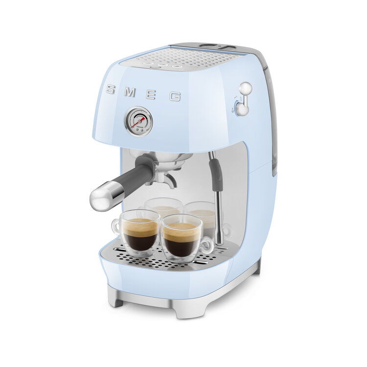 SMEG SMEG Espressomachine pastelblauw, ECF03PBEU