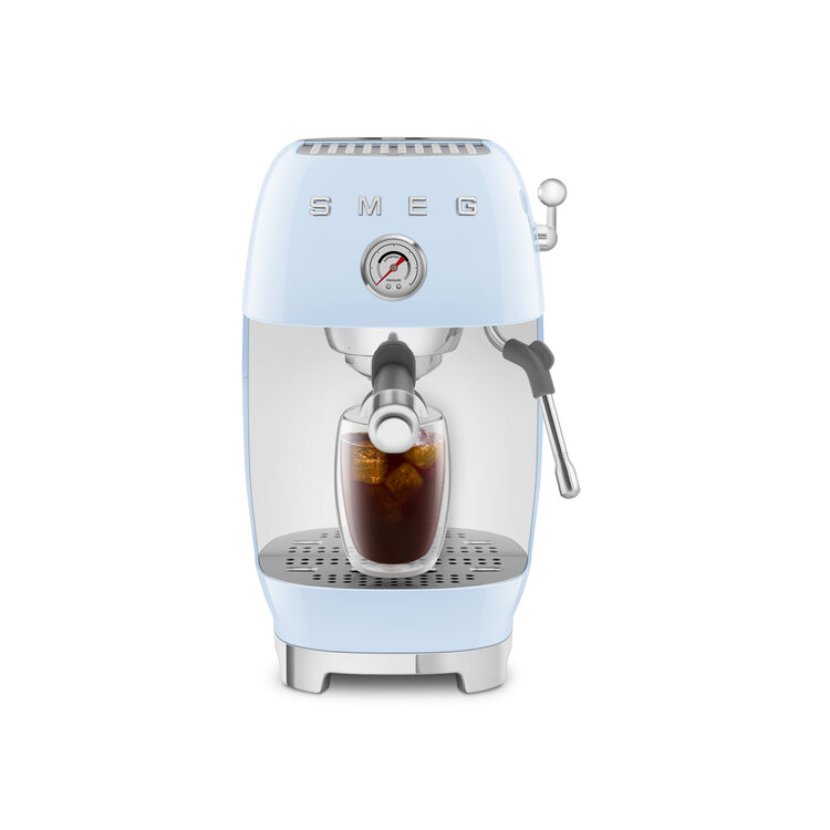 SMEG SMEG Espressomachine pastelblauw, ECF03PBEU