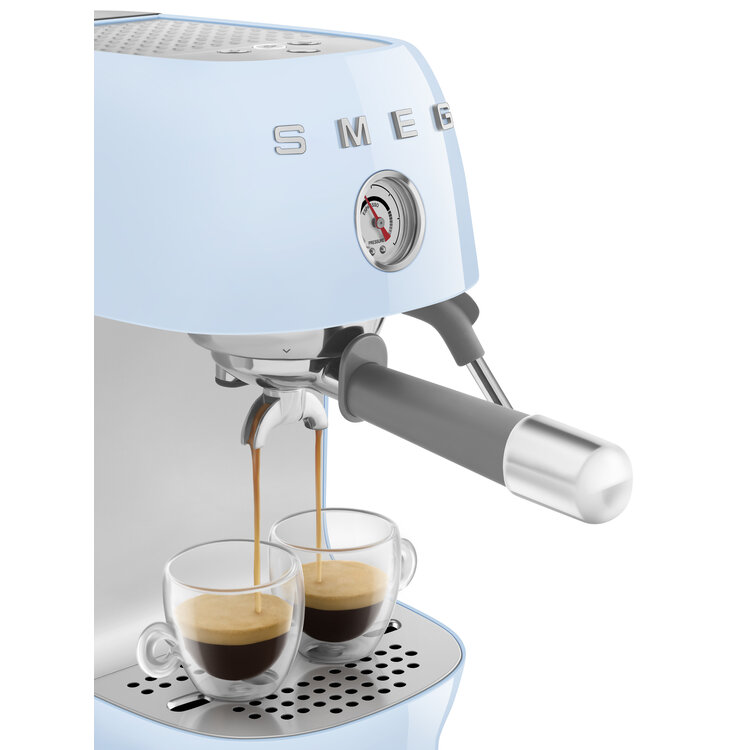 SMEG SMEG Espressomachine pastelblauw, ECF03PBEU