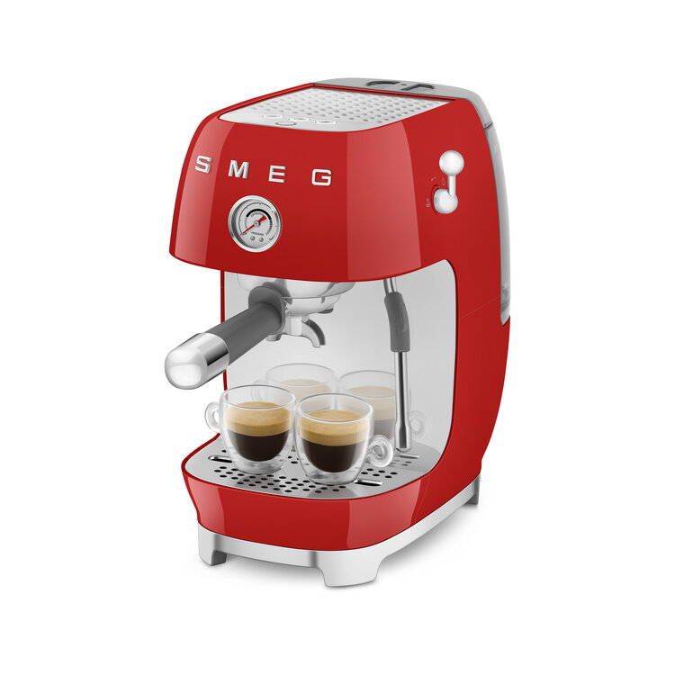 SMEG SMEG Espressomachine rood, ECF03RDEU