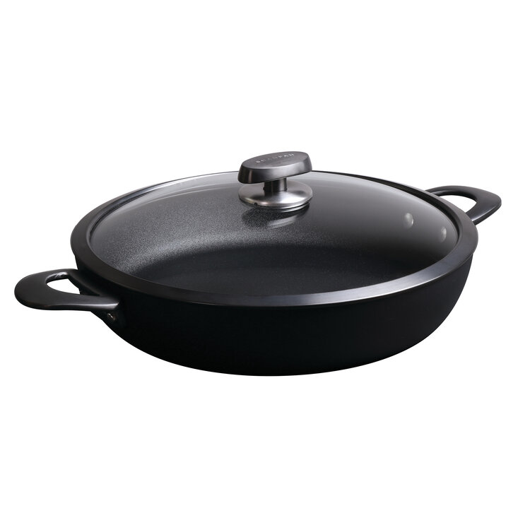 Scanpan Scanpan Pro SB+ hapjespan met 2 handgrepen 32 cm, met deksel