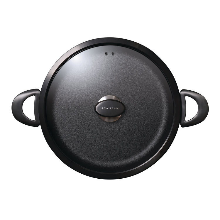 Scanpan Scanpan Pro SB+ hapjespan met 2 handgrepen 32 cm, met deksel
