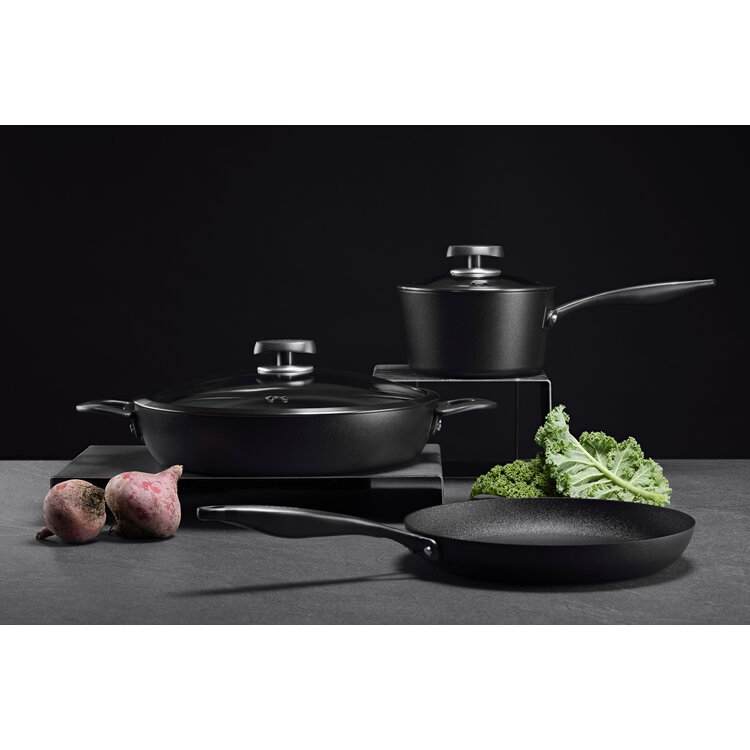 Scanpan Scanpan Pro SB+ hapjespan met 2 handgrepen 32 cm, met deksel