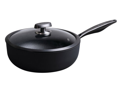 Scanpan Pro SB+ braadpan met hoge rand 26 cm, met deksel