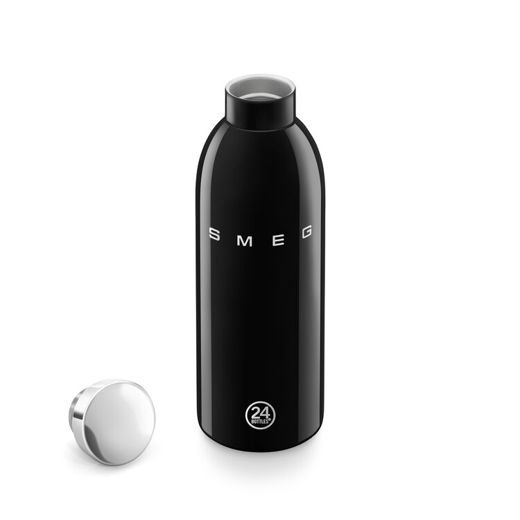 SMEG SMEG thermosfles, waterfles 500ml zwart