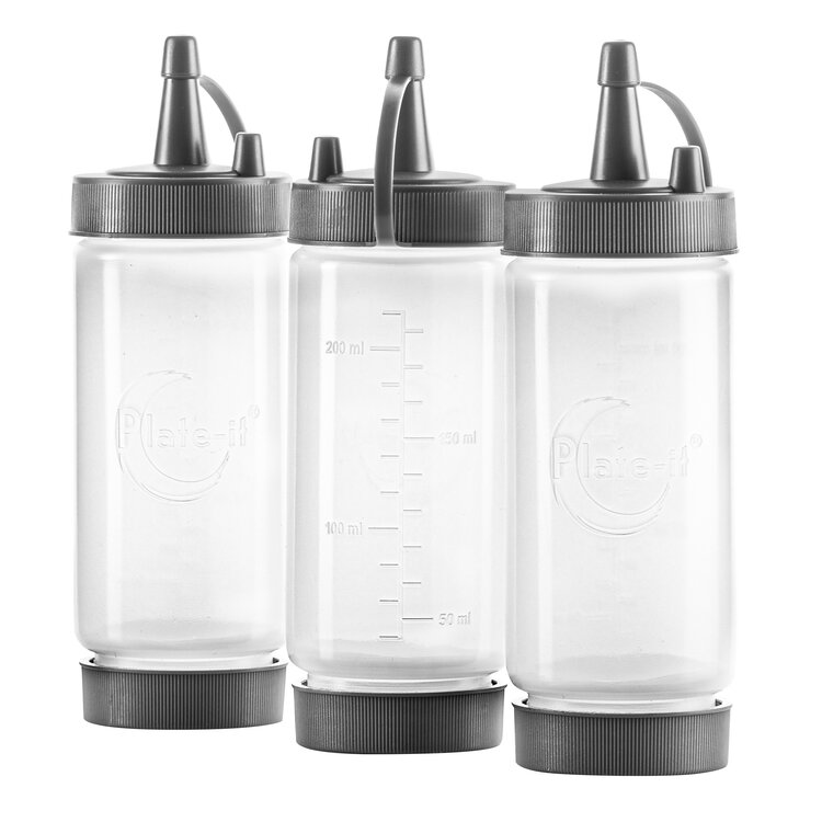 Plate-it Plate-it Garneerflessen 3-delige set