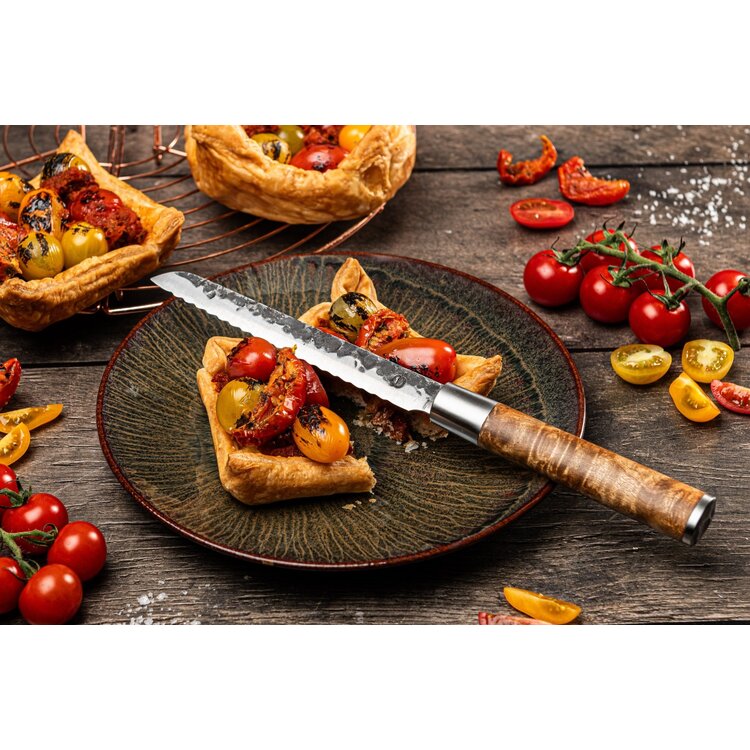 Forged Forged VG10 universeel mes 14cm, gekarteld