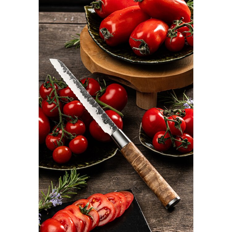 Forged Forged VG10 universeel mes 14cm, gekarteld