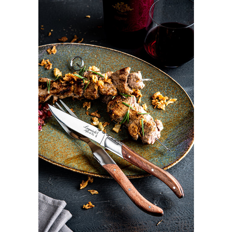Laguiole Style de Vie Laguiole Style de Vie Luxury Line Steakmessenset 6-delig rose