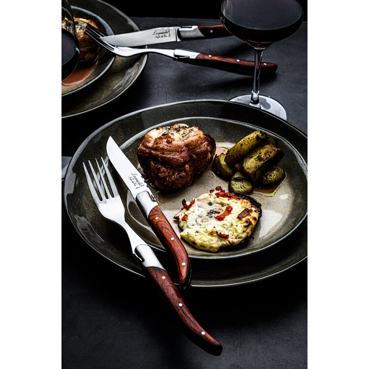 Laguiole Style de Vie Laguiole Style de Vie Luxury Line vorken 6-delig rose pakkahout