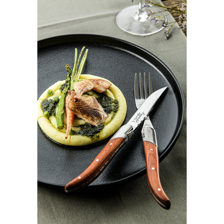 Laguiole Style de Vie Laguiole Style de Vie Luxury Line vorken 6-delig rose pakkahout