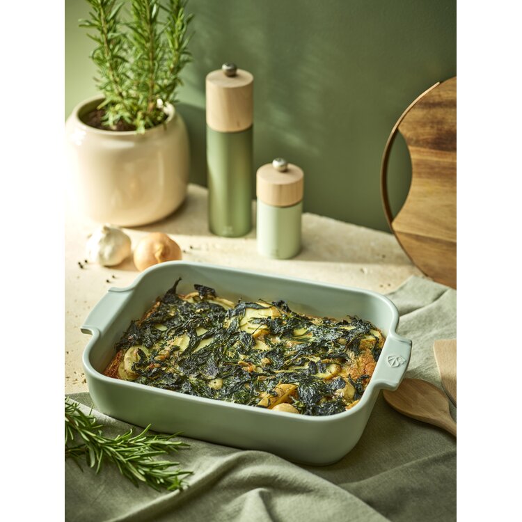Peugeot Peugeot Appolia Ovenschaal rechthoek, 36 cm, saliegroen