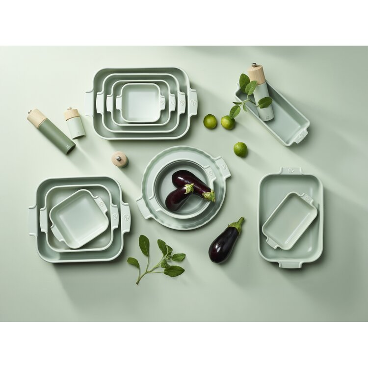 Peugeot Peugeot Appolia Ovenschaal vierkant, 28 cm, saliegroen