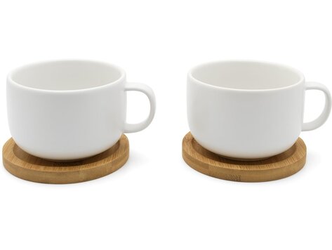 Bredemeijer Theekop Umea wit, 2-delige set