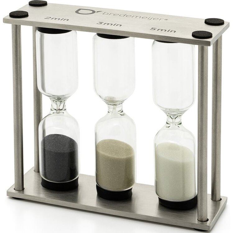 Bredemeijer Bredemeijer Duet Classic theetimer, zilver, RVS