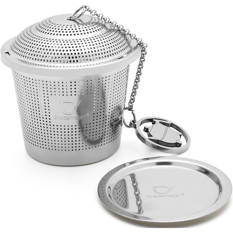 Bredemeijer Bredemeijer Theefilter Bella Ronde met onderzetter, RVS