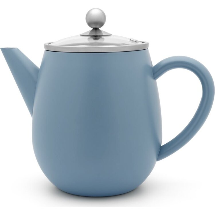 Bredemeijer Bredemeijer Theepot Duet Eva 1,1 l, ijsblauw