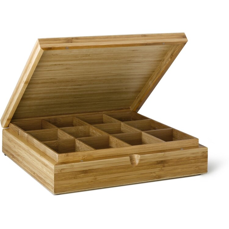 Bredemeijer Bredemeijer Universal Theedoos 12-vaks Bamboe gesloten