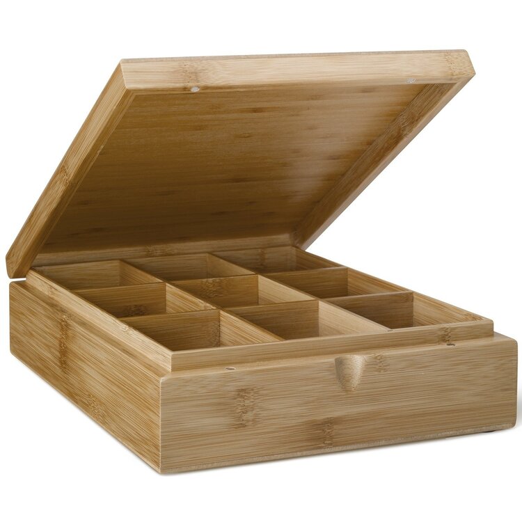 Bredemeijer Bredemeijer Universal Theedoos 9-vaks Bamboe gesloten