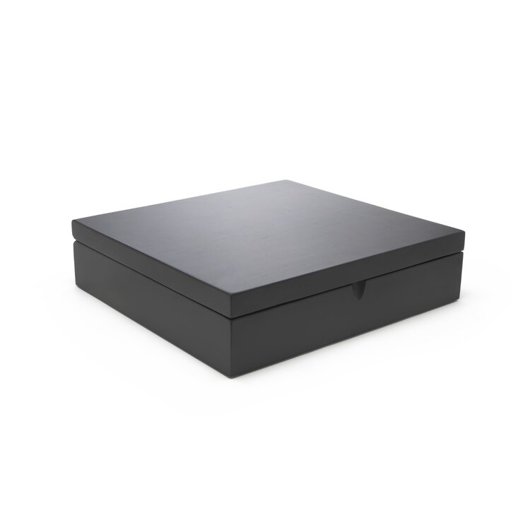 Bredemeijer Bredemeijer Universal theedozen en blikken Theedoos 12 vaks gesloten bamboe zwart