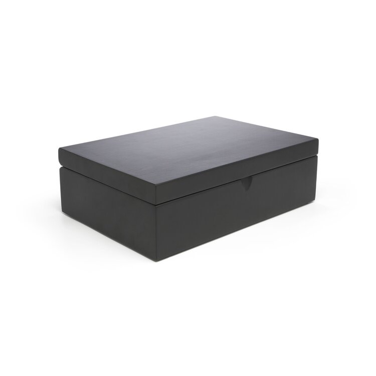 Bredemeijer Bredemeijer Universal theedozen en blikken Theedoos Bamboe zwart met 6 blikjes