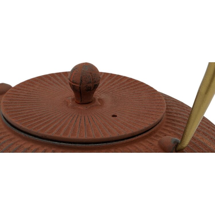 Bredemeijer Bredemeijer Theepot Linhai gietijzer, 1,1 l, brique