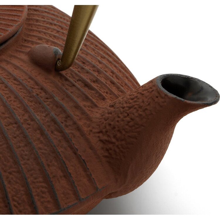 Bredemeijer Bredemeijer Theepot Linhai gietijzer, 1,1 l, brique