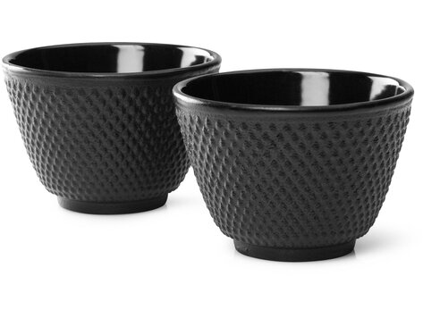 Bredemeijer Asia Jang theekopjes, 2 stuks, zwart