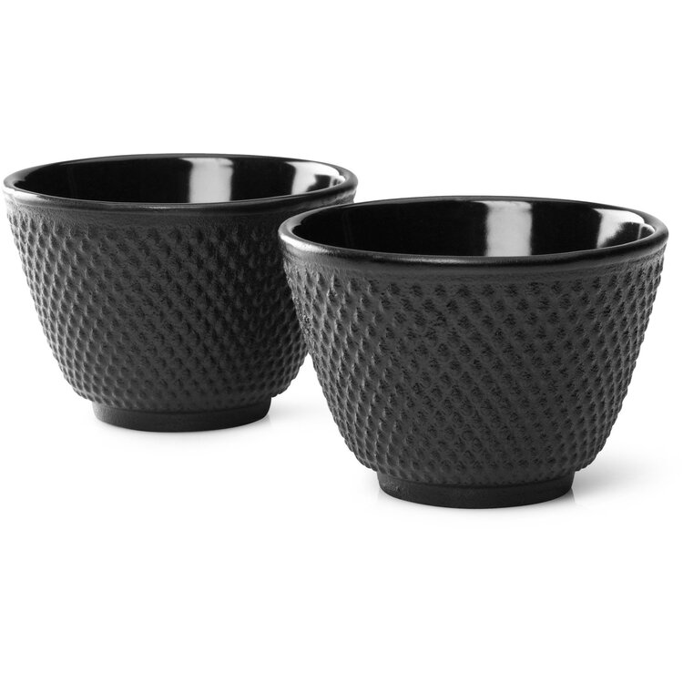 Bredemeijer Bredemeijer Asia Jang Theekopjes, 2 stuks, zwart