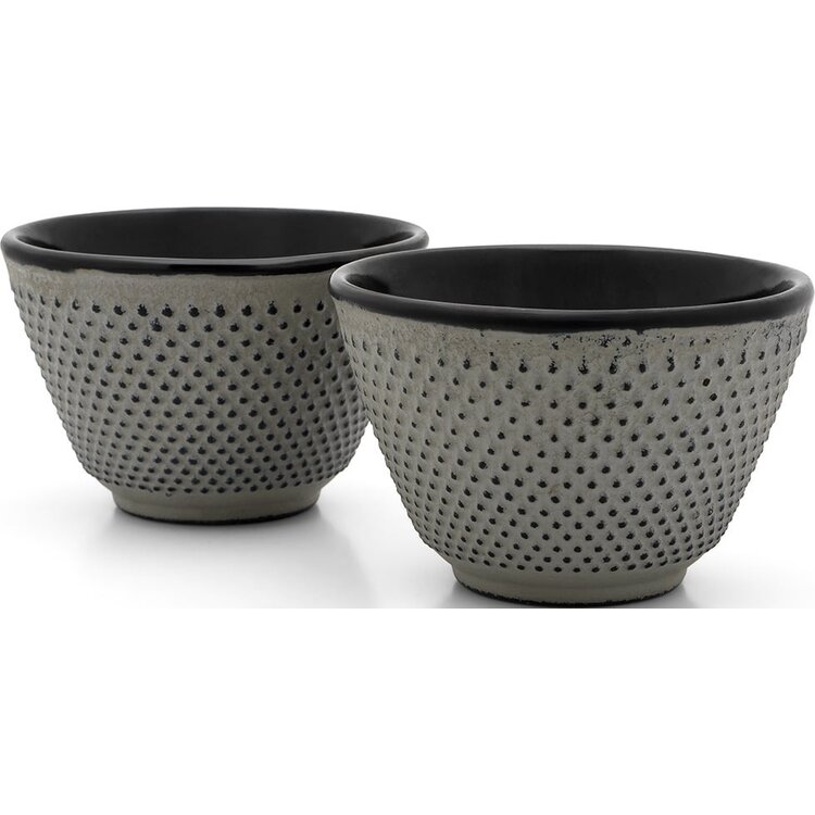 Bredemeijer Bredemeijer Theekopjes Jang betongrijs, 2 stuks, gietijzer