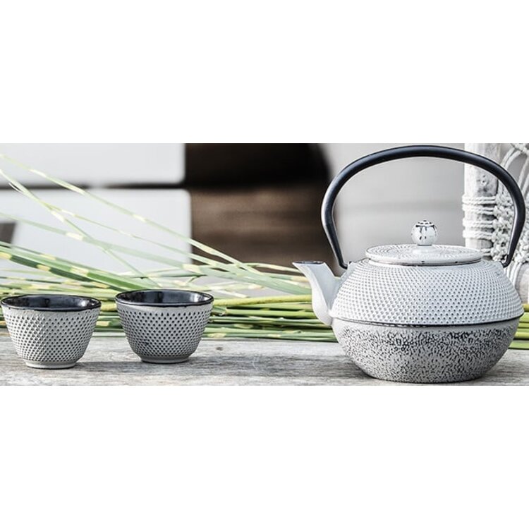 Bredemeijer Bredemeijer Theekopjes Jang betongrijs, 2 stuks, gietijzer