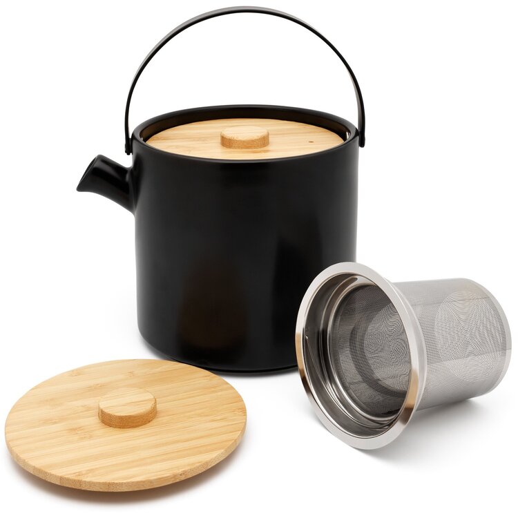 Bredemeijer Bredemeijer Umea theeset zwart, met theelicht, 1,2l