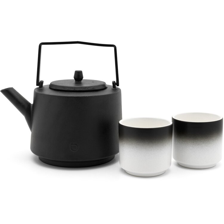 Bredemeijer Bredemeijer Theeset Hubei 1,2 l, 3-delige set, zwart