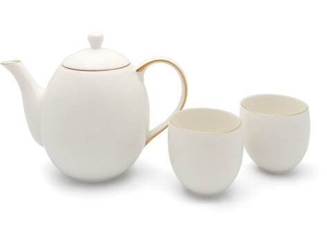 Bredemeijer Theeset Canterbury wit, 3-delige set