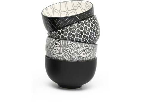 Bredemeijer Asia Pucheng theekopjes set van 4, print