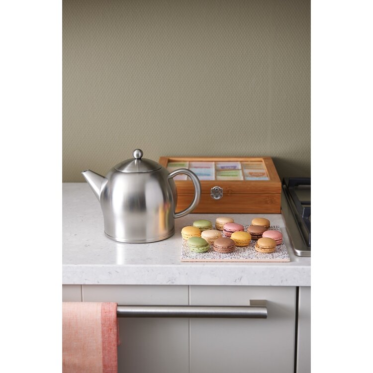 Bredemeijer Bredemeijer Minuet Santhee Theepot mat metaal beslag 1,4 ltr