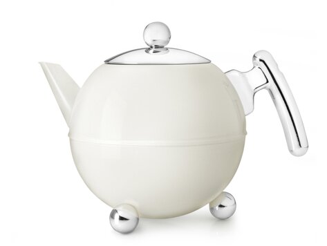 Bredemeijer Duet Bella Ronde theepot 1,2 l, wit