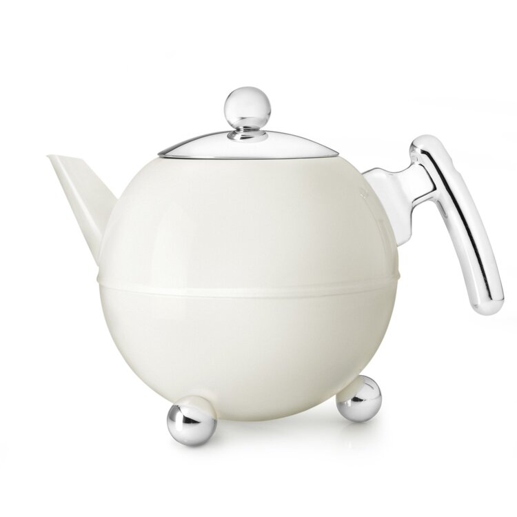 Bredemeijer Bredemeijer Duet Bella Ronde Theepot wit 1,2 ltr