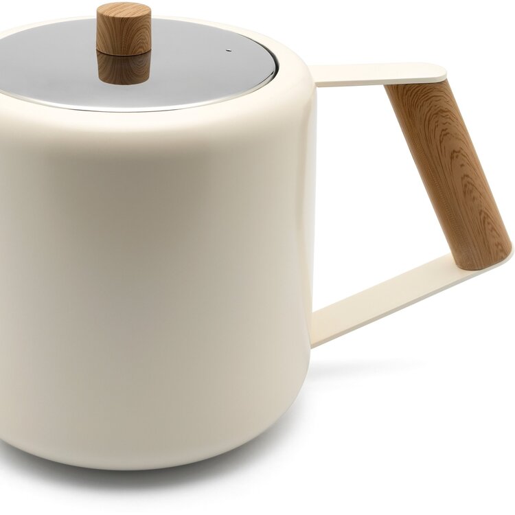 Bredemeijer Bredemeijer Duet Design Boston theepot wit, 1,1l, dubbelwandig