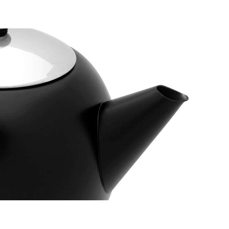 Bredemeijer Bredemeijer Minuet Santhee theepot zwart, 1,4l, dubbelwandig