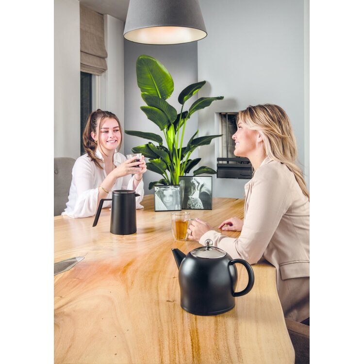 Bredemeijer Bredemeijer Minuet Santhee theepot zwart, 1,4l, dubbelwandig