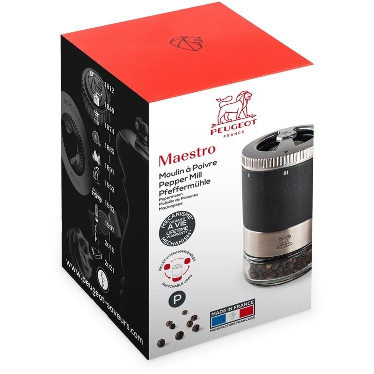 Peugeot Peugeot Maestro pepermolen 11 cm, grafiet, verwisselbaar reservoir
