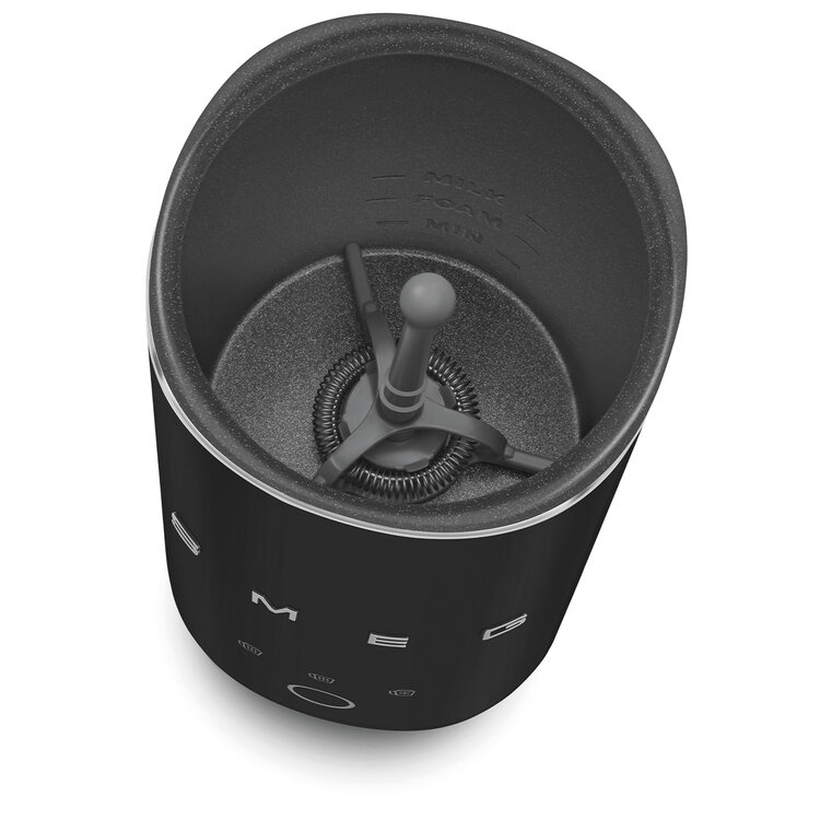 SMEG Smeg Melkopschuimer MFF02BLMEU, mat zwart